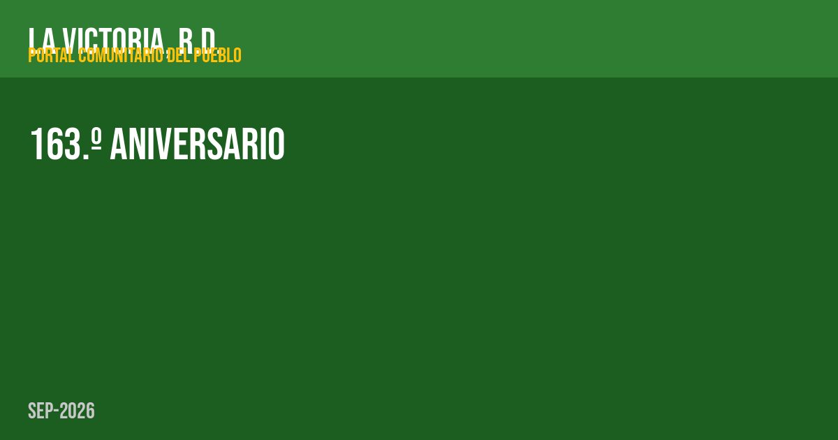 163.º aniversario